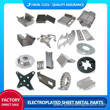 Electroplated sheet metal parts